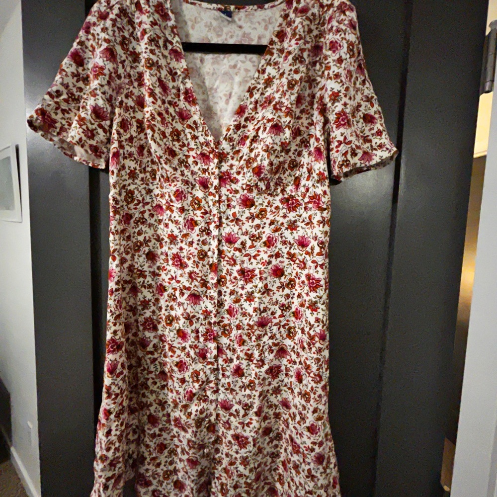 Floral V-Neck Dress